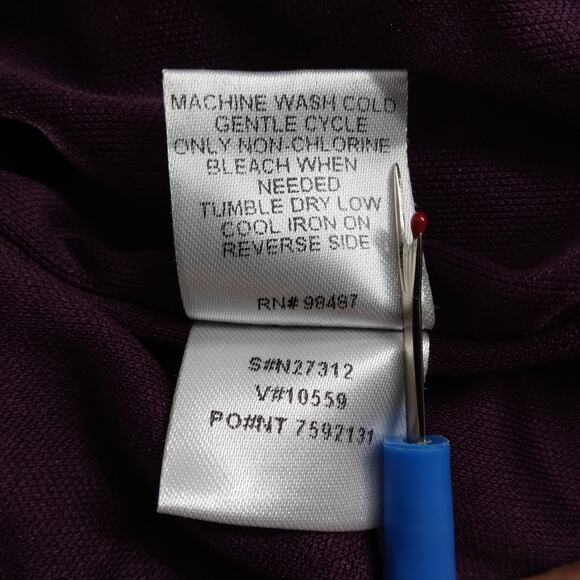 Vintage Norm Thompson Dress Size 14 Purple fully lined - Picture 8 of 8